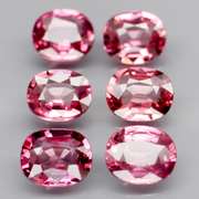 Amazing 4.46ct oval cut violet red Garnet set