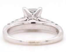 2.01ctw Princess and Round Diamond Straight Engagement Ring in 14K