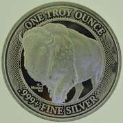 Buffalo Bitcoin 1oz. .999 Silver Mintid.com Coin