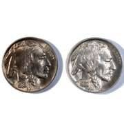 2 Gem BU 1938 D Buffalo Nickels