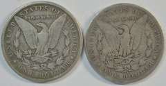 Scarce 1898-S and 1901-S Morgan Silver Dollars. Circs