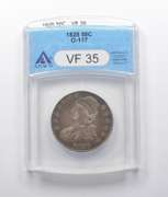 VF35 1828 Capped Bust Half Dollar O-117 ANACS