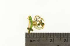 14K Yellow Gold Daughters of the Nile Enamel Shriners Lapel Pin/Brooch