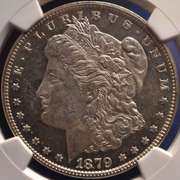 1879 Morgan Silver Dollar Frosty NGC MS62 PL