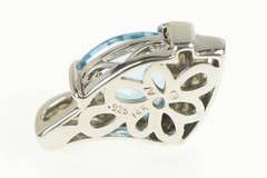 Sterling Silver 14K Trillion Blue Topaz Diamond Accent Pendant