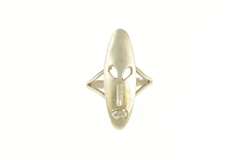 Sterling Silver Oval African Traditional Face Mask Statement Ring