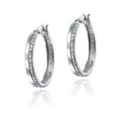 Diamond Hoop Earrings
