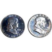 2 1961 Cameo Proof Franklin Halves