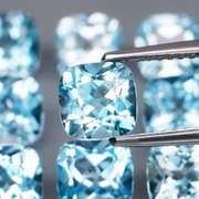Great quality 10.77ct 9 pc sky blue Topaz set