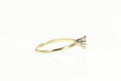 10K Yellow Gold 0.14 Ct Marquise Diamond Classic Engagement Ring