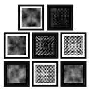 Cinetiques (Set of 8) Print by Vasarely (1908-1997)