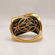 14kt Solid Yellow Gold Diamond Band Ring