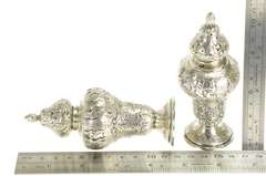 800 Silver 19th Century German Fairy Tail Salt Pepper Shaker