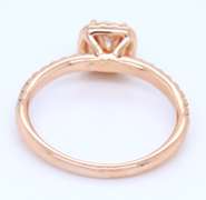 Brilliant Rose Gold Lab Grown Diamond with Yellow Gold Diamond Wedding Set