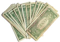 20 Various 1957 Series $1 Silver Certificates