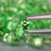 Brilliant! 2.64ct untreated apple green Tsavorite set
