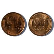 2 1909 VDB Brown Unc Lincoln Cents