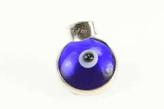 Sterling Silver Nazar Blue Evil Eye Protection Symbol Pendant