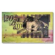 Israel Money (20) Original by Steve Kaufman (1960-2010)