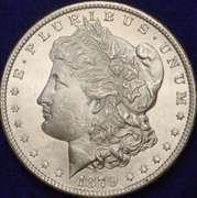 1879-S Morgan Silver Dollar Frosty, Flashy BU.
