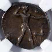 Bruttium Caulonia Silver Stater 475-410 BC