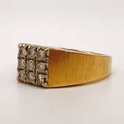 14kt Gold & Diamond Mens Ring