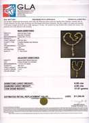 Breathtaing 6.00CTW Sky Blue Topaz & 4.00CTW Diamond Lariat Necklace in Gold Plated Sterling Silver