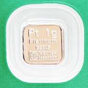3 one gram Platinum bar