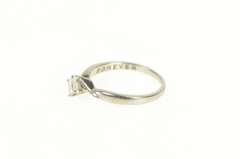 Platinum 0.36 Ct Princess Diamond Solitaire Engagement Ring