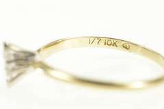 10K Yellow Gold 0.14 Ct Marquise Diamond Classic Engagement Ring