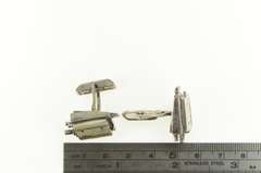Sterling Silver Vintage Television Camera Film TV Retro Cuff Links