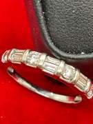 14K WHITE GOLD AND DIAMOND BAND