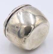 Vintage 925 Sterling Silver Flower Embossed Trinket Box