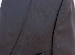 Black Color Textured Modern Fit Notch Lapel Sport Coat