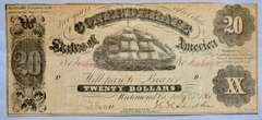 Early 1861  CSA $20 Note