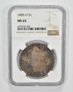 MS65 1885-O Morgan Silver Dollar - Graded NGC