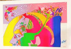 Peter Max Hand Signed Offset Lithograph, Limited Edition- Instant Nutriment Peter Max Instant Nutriment