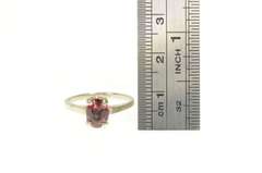 14K White Gold 1.40 Ct Oval Natural Garnet Solitaire Ring