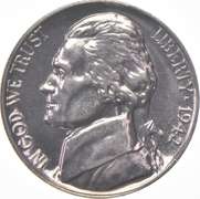 1942-P Jefferson Nickel Proof