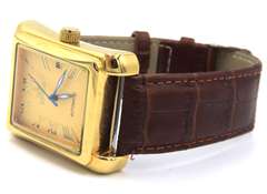 Sewor Automatic Watch with Brown Leather Strap