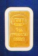 Two one gram gold bars