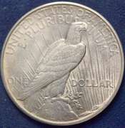 1934-D Peace Silver Dollar With Luster.
