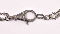 Lovely 41.29CTW Turquoise & 0.12CTW Diamond Pendant with Labradorite Necklace in Sterling Silver