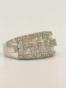 Gorgeous 14kt Solid White Gold & 2.0 Carat Diamond Band Ring