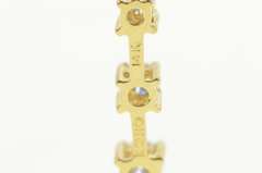 14K Yellow Gold 0.50 Ctw Tiered Diamond Journey Drop Pendant