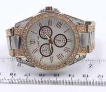 Bebe Rhinestone Chronograph Watch