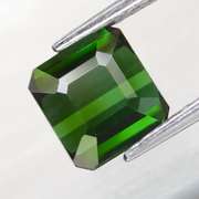 Superb color in this 1.70ct rich apple green Tourmaline