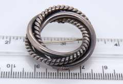 Vintage 925 Sterling Silver Lot of 2 Brooches