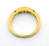 Versatile Estate 18k Sapphire & Diamond Band