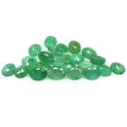 Oval cut 7.56ct Zambian Emerald set